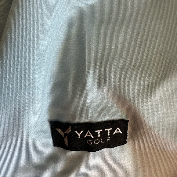 Yatta Golf Men's Polo Short Sleeve Shirt XLarge Frost Delay Stripe Blue - Picture 6 of 6